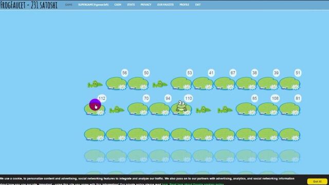 Биткоин кран FROG FAUCET Не попадаемся крокодилу каждые 10 минут