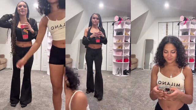 Mixed Slimthick Lightskin Lasey's Twitter nudes and Tiktok twerk part 1