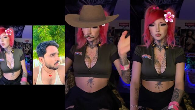 TikTok live archive with hot doll play action