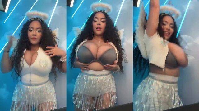 I play with my huge and beautiful natural boobs