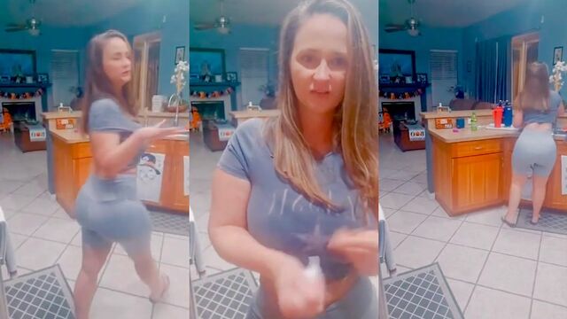 Hot TikTok MILF Julie Vaughn getting fucked hard by her step son