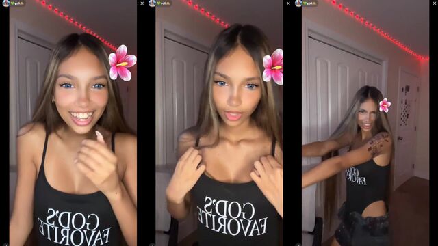 A guy came on the TikTok live stream with his cock out