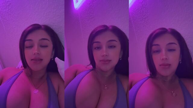Busty babe bounces big tits in this hot TikTok live archive