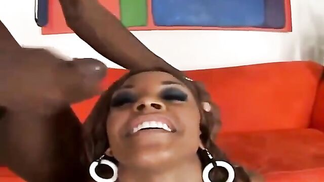 My favorite scene with the angelic Ayana Angel, known for her stunning ebony skin and captivating presence