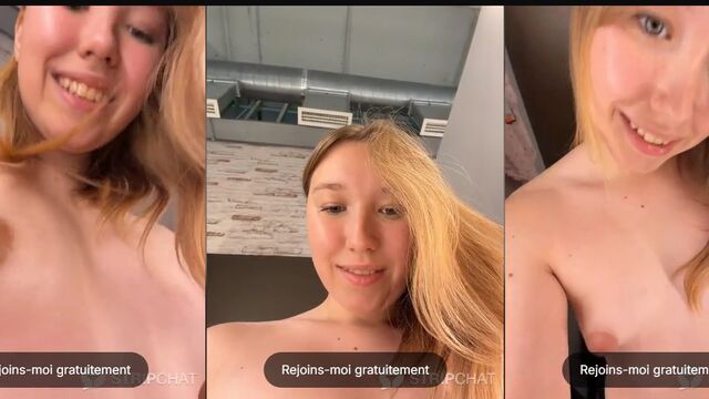 A beautiful woman plays with milk from her big natural tits