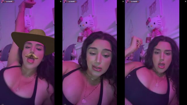 Live tits jiggle and bounce during a steamy TikTok session