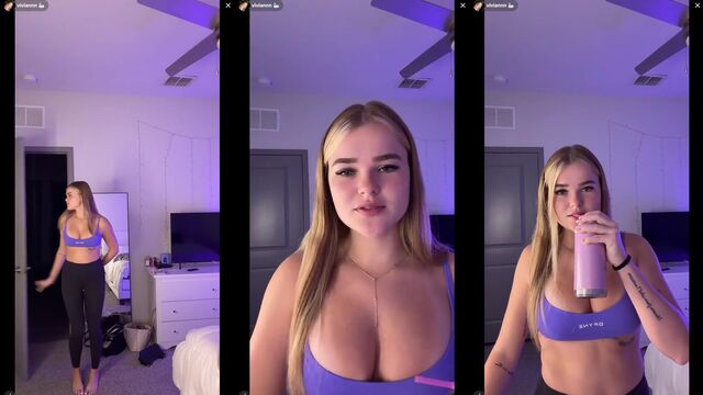 Fit PAWG action on TikTok Live, featuring a steamy display of athleticism and allure