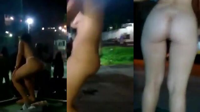 The sensual dance of a young trans girl with an amazing body