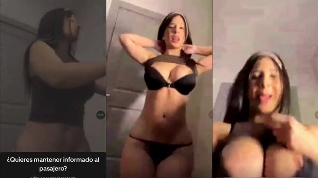 Isabel dancing naked on the bed just for you, my love
