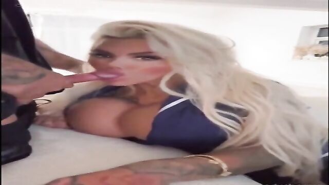 Candy is a charming slut with huge fake boobs