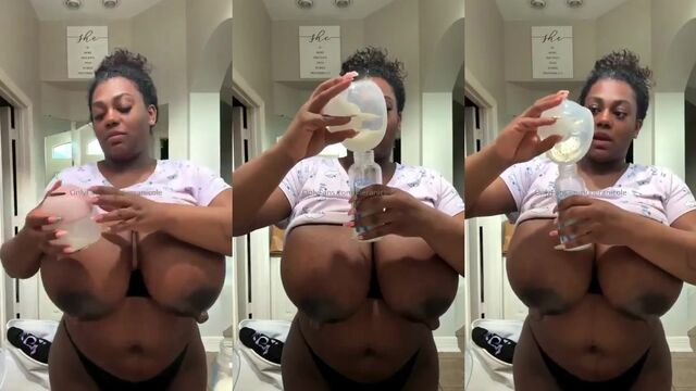 Corine and Alicia are two stunning lactating pregnant women