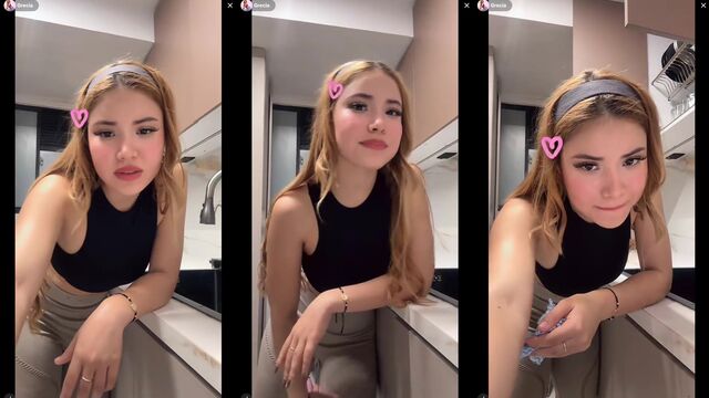 Fit Latina chick gr3c14 fucked on TikTok Live