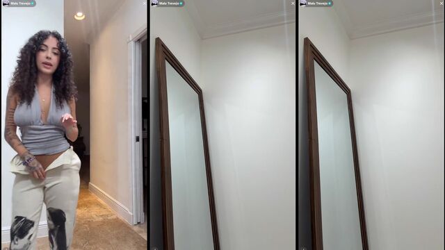 TikTok live streaming M4LU trying on pierced pokies action