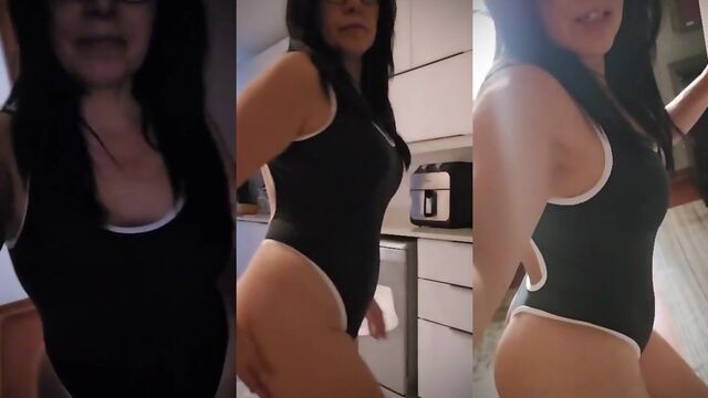 A hot mom fucks with her son in the bedroom