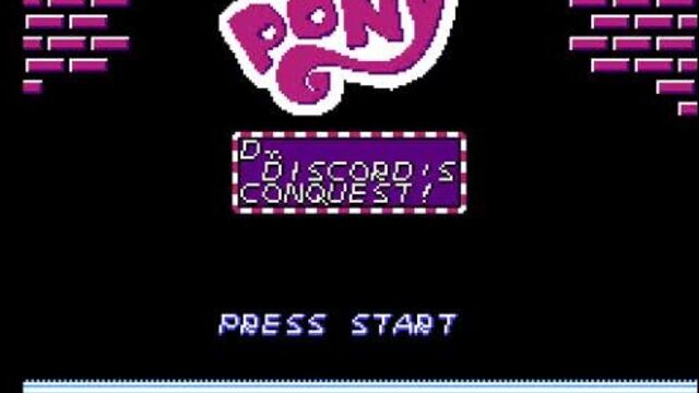 My Little Pony. Dr. Discord's Conquest! (Mega Man 3 Hack) [No Damage - Princess Luna]