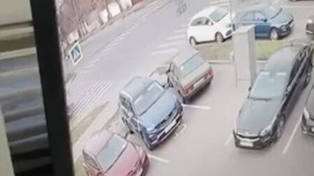 Момент аварии на Байкальской.