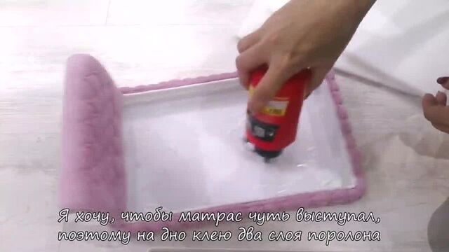 Кровать для кукол Барби, Монстер Хай и.т.д._Bed for dolls Barbie, Monster High, etc.