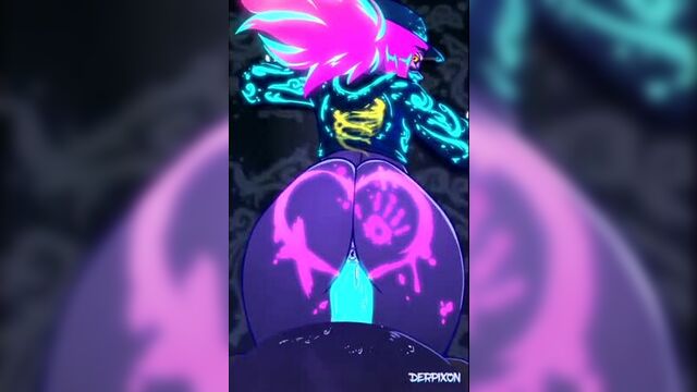 K/DA Akali_neon Hentai_ecchi