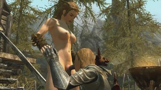 FUTANARI: Knight sucks dick horse in the Shemale Witch - 3D FUTA Porn Game