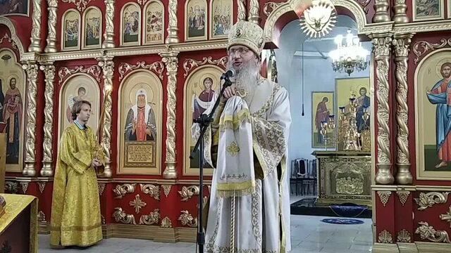 15 августа слово епископа Елисея в 8-ю неделю по Пятидесятнице в Покровском кафедральном соборе города Урюпинска
