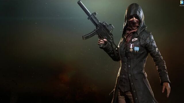 Девушка с UMP 9 из PlayerUnknown's Battlegrounds (PUBG) - живые обои для Wallpaper Engine