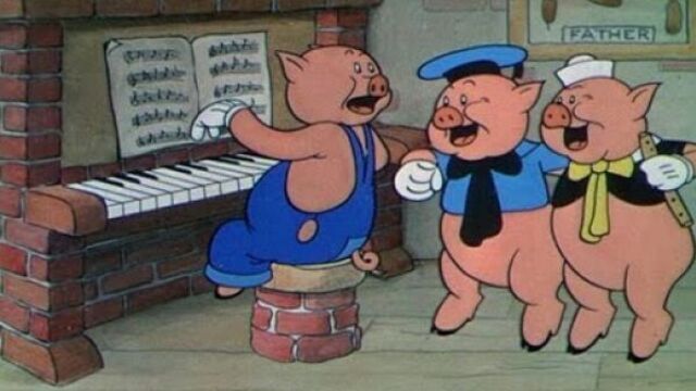 три поросенка мультфильм WALT DISNEY'S уолт дисней три поросенка(на русском языке)
