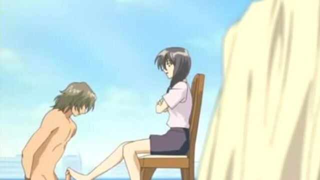 Hentai femdom footjob