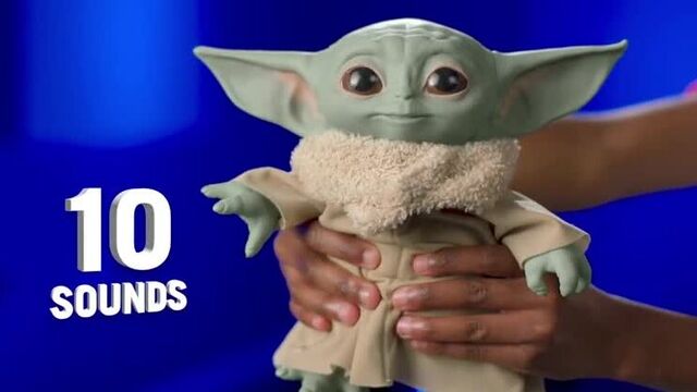 Говорящая игрушка Малыш Йода Baby Yoda Talking Plush from Mandalorian