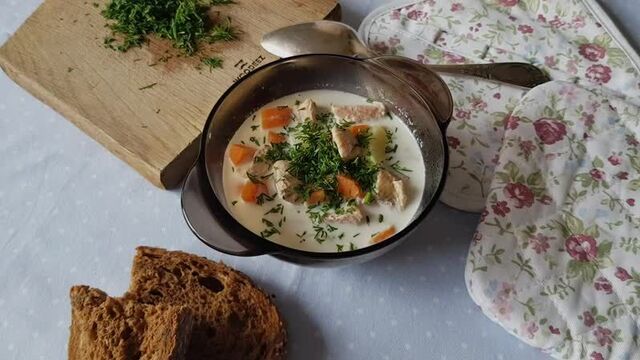 COZY рецепт | Финский сливочный суп с рыбой.