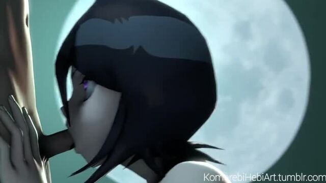 Rukia Kuchiki - minet; blowjob; deepthroat; 3D sex porno hentai [Bleach]