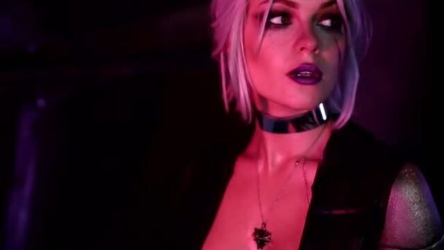 WebC #Ирина Мейер (Irina Meier) Косплей Цири из The Witcher в мире Cyberpunk 2077