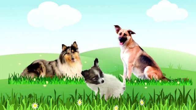 Мультики для самых маленьких. Домашние животные папы, мамы и малыши. Животные для детей КУКОЛЬНЫЙ ТЕАТР