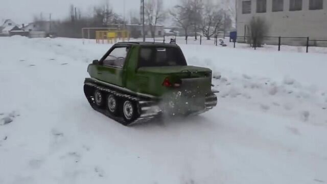 Самодельный гусеничный вездеход из ОКИ