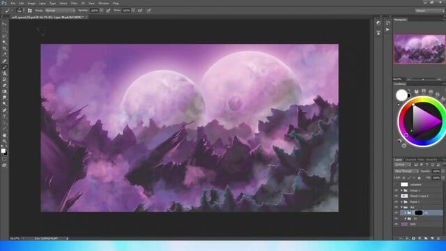 Sci-Fi Photoshop Painting - Time lapse
