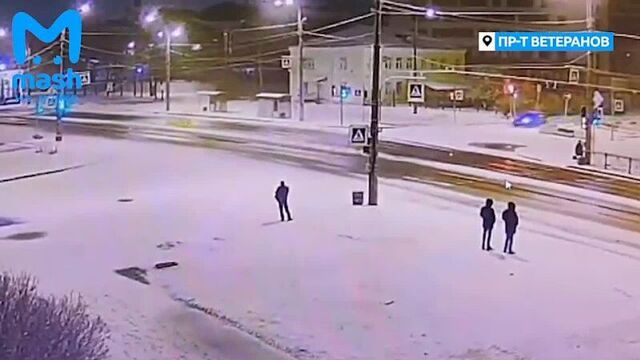 Жёсткая авария на Ветеранов