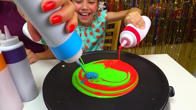Блинный Арт Челлендж На Новый Год от Вики Шоу (#PanCakeRecipes)