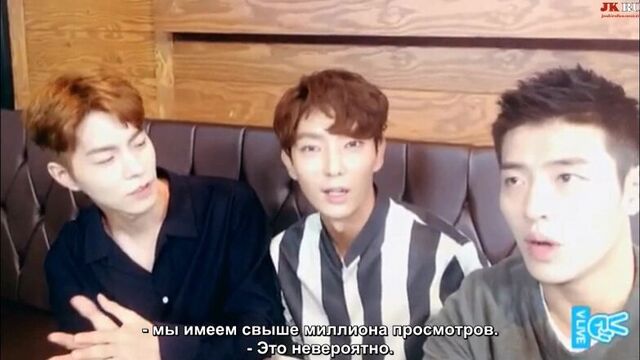 [RUSSUB] 2016.08.16 Ли Джун Ги, Кан Ха Ныль, Хон Чжон Хён на канале JGV