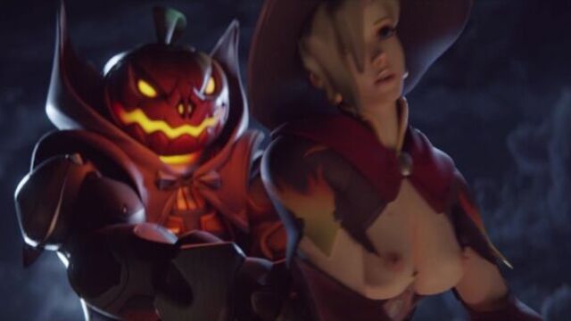 3D porn - Halloween (Overwatch sex, anal)